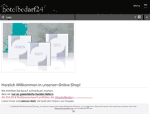 Tablet Screenshot of hotelbedarf24.de